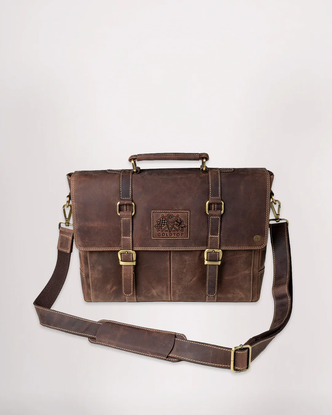 Leather Messenger Bag - Image 19