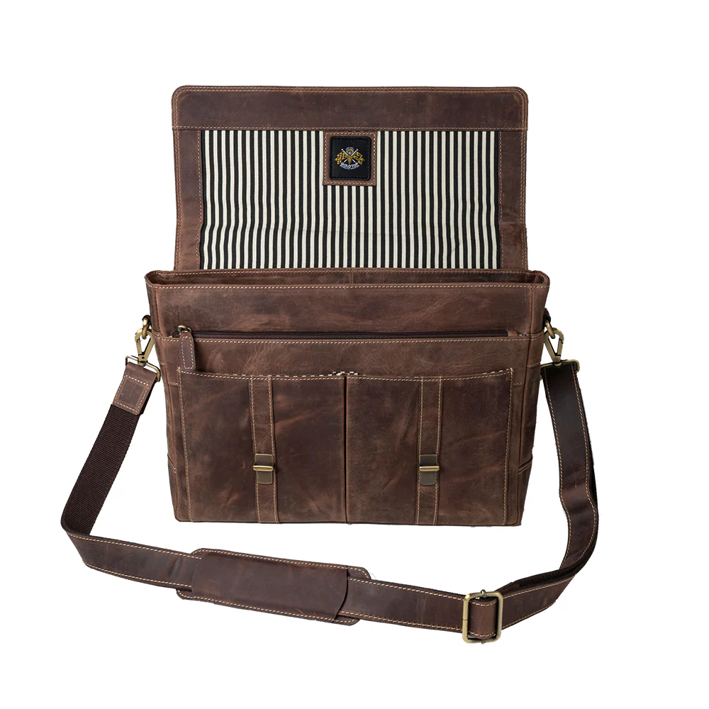 Leather Messenger Bag - Image 22