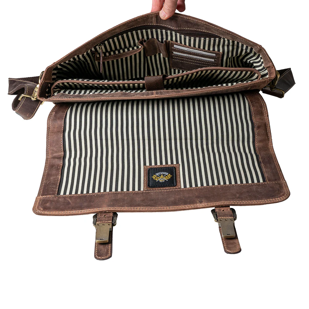 Leather Messenger Bag - Image 25