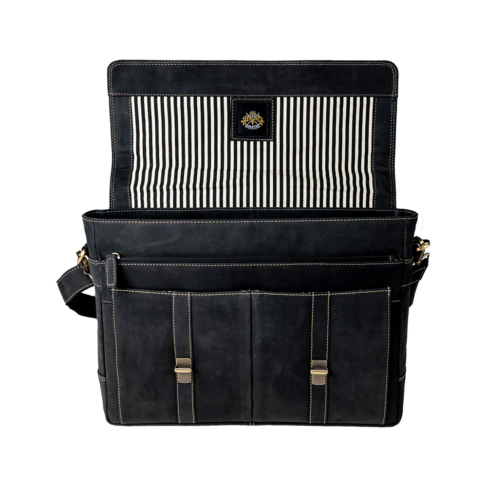 Leather Messenger Bag - Image 29