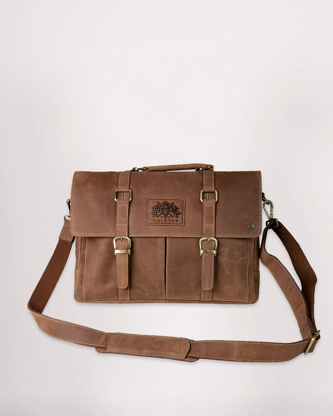 Leather Messenger Bag - Image 34