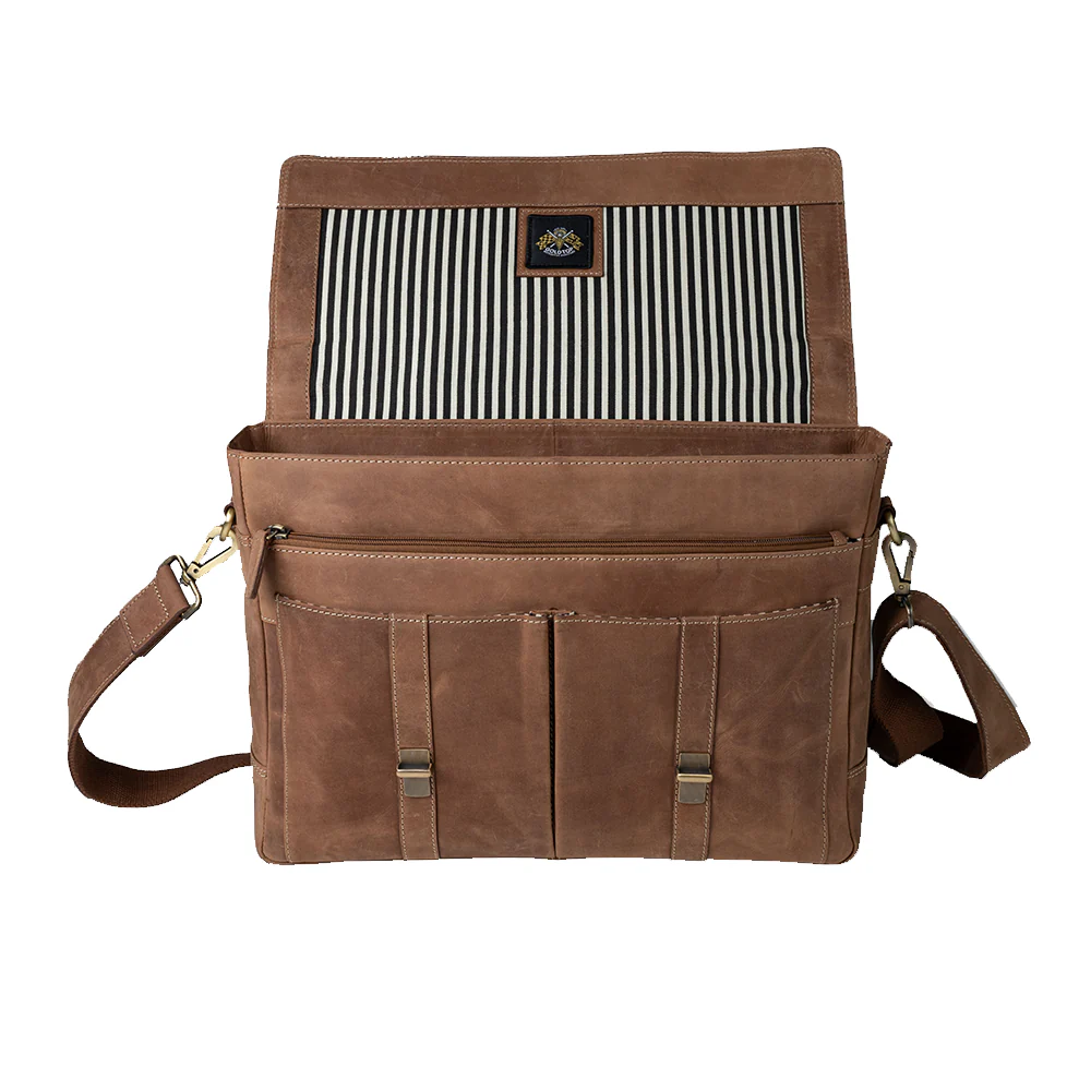 Leather Messenger Bag - Image 36
