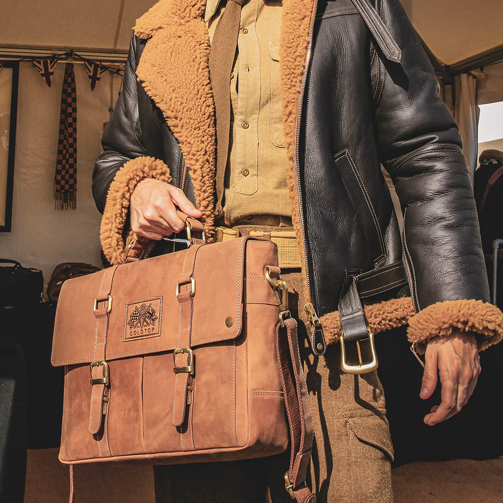 Leather Messenger Bag - Image 40