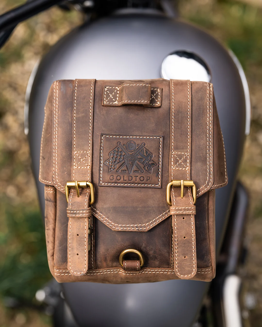 Leather Tank Bag - Large - Image 15