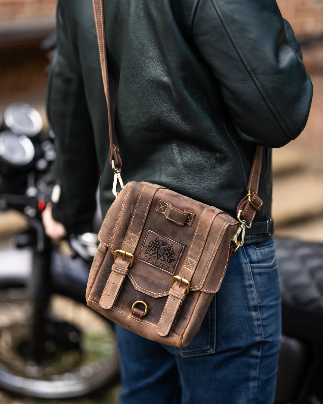Leather Tank Bag - Large - Image 18