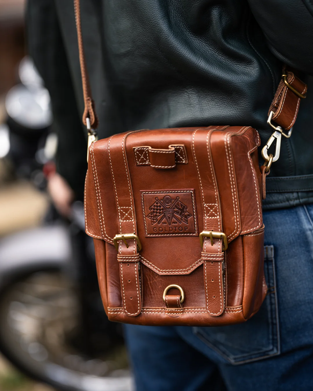 Leather Tank Bag - Large - Image 31