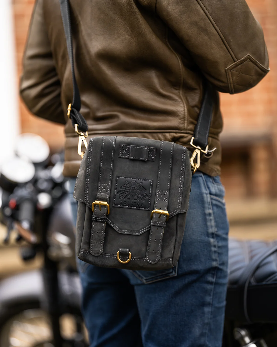 Leather Tank Bag - Large - Image 6