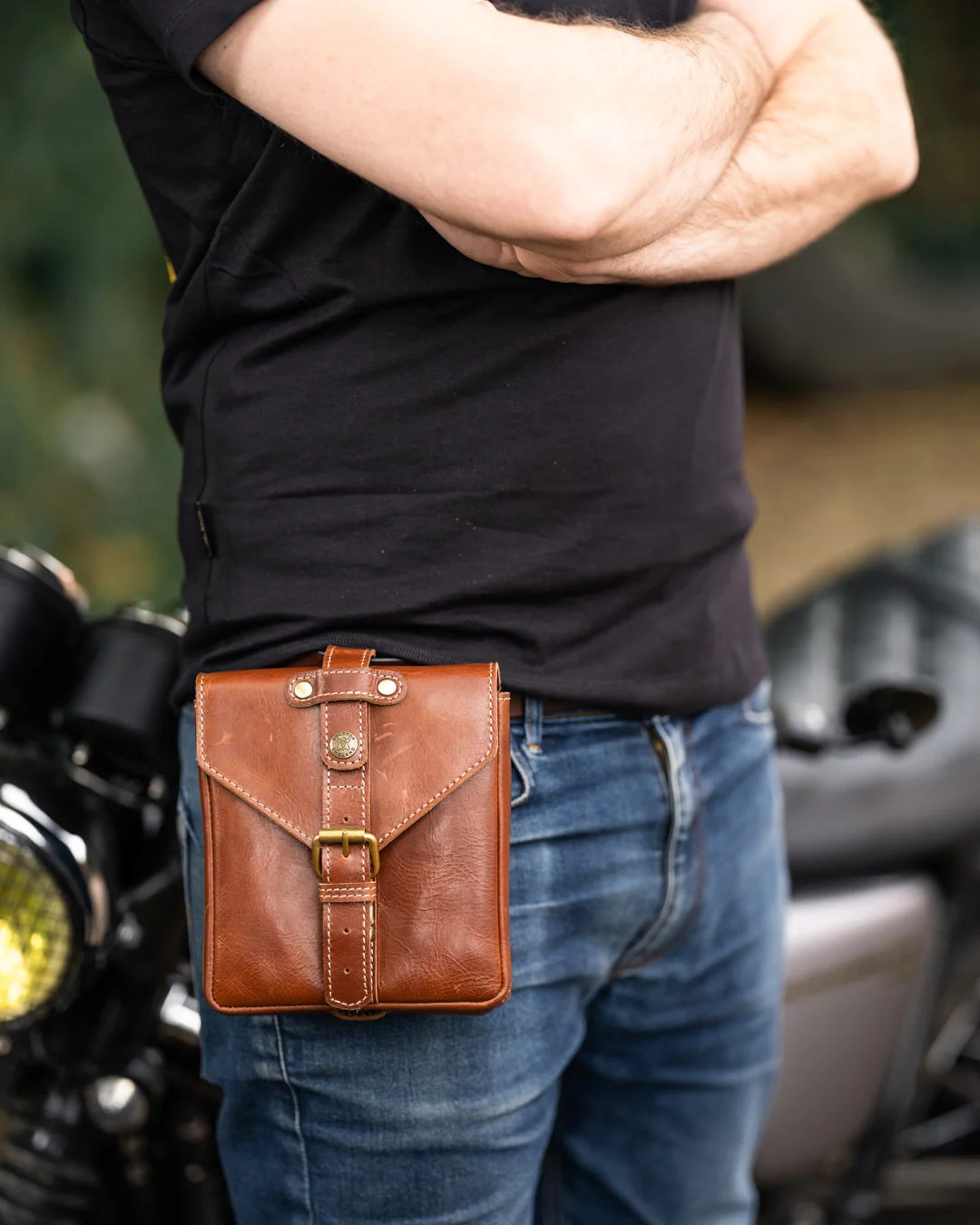 Leather Tank Bag - Small - Image 23