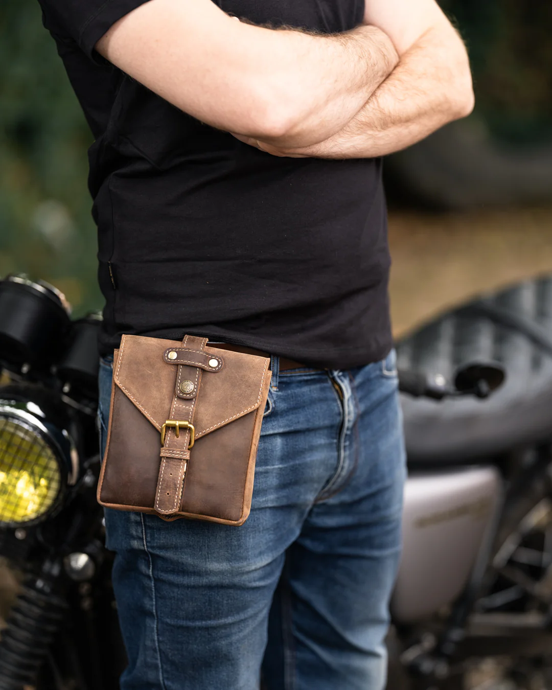 Leather Tank Bag - Small - Image 5