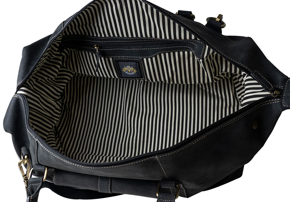 Leather Weekend Bag - Image 7