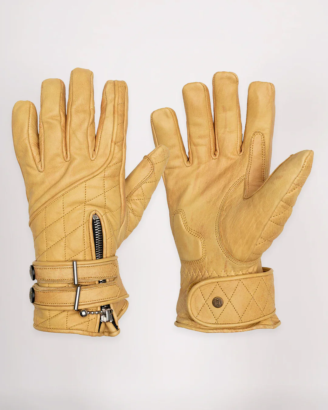 Quilted Cafe Racer Gloves - Image 13