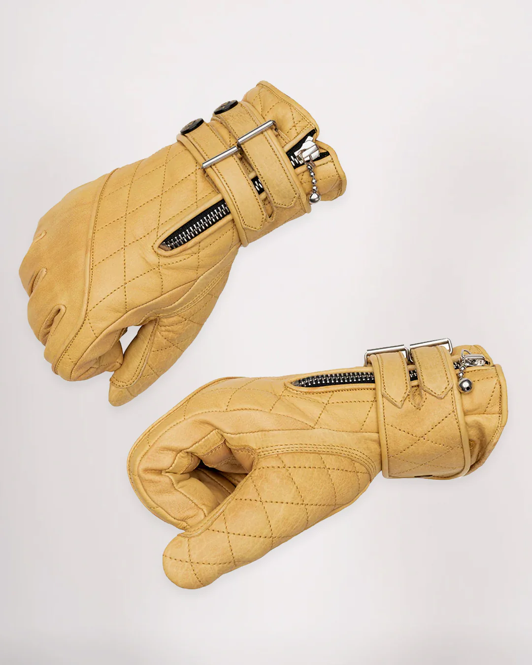 Quilted Cafe Racer Gloves - Image 14