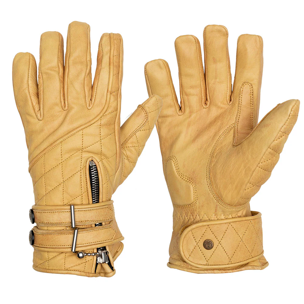 Quilted Cafe Racer Gloves - Image 15