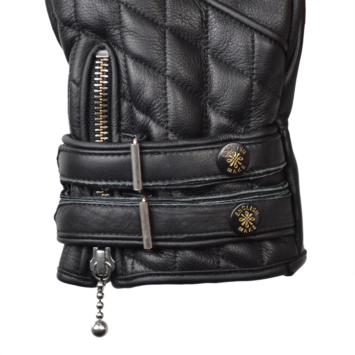 Quilted Cafe Racer Gloves - Image 5