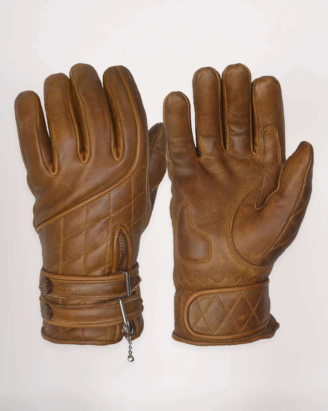Quilted Cafe Racer Gloves - Image 6