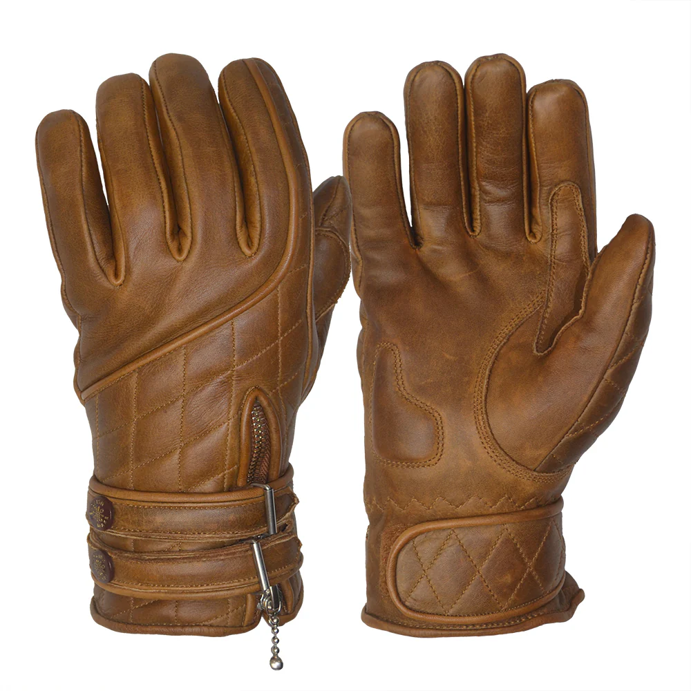 Quilted Cafe Racer Gloves - Image 8