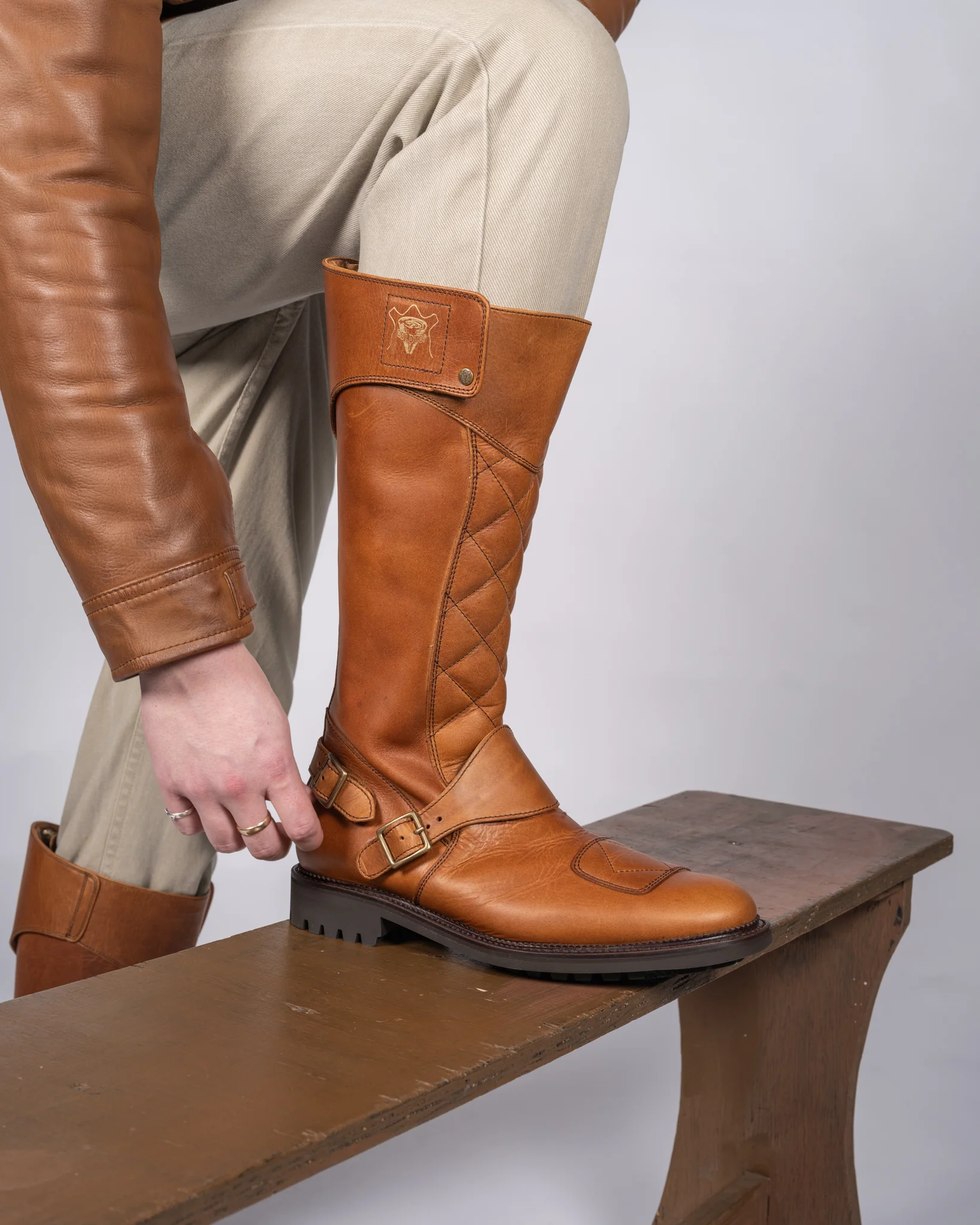 The Quilted Trophy Motorcycle Boots - Image 15