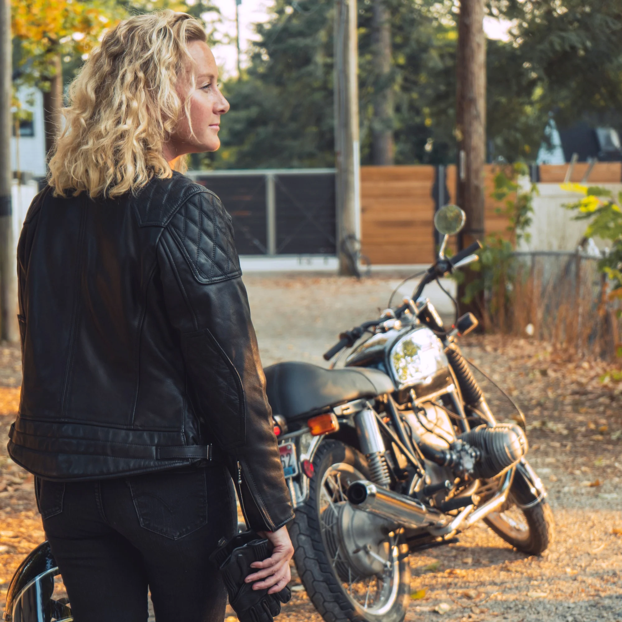 Womens '76 Cafe Racer Jacket - Image 13
