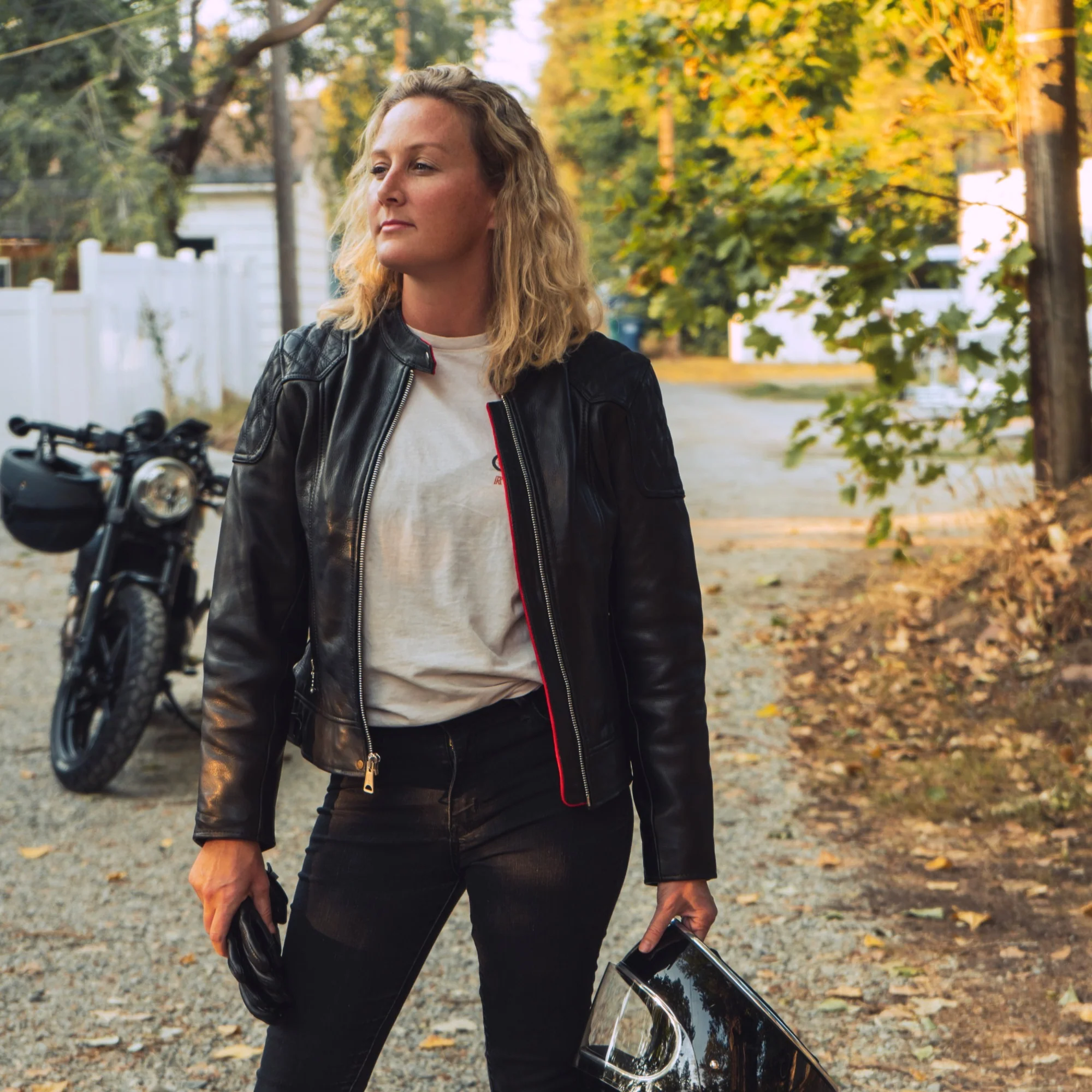 Womens '76 Cafe Racer Jacket - Image 14