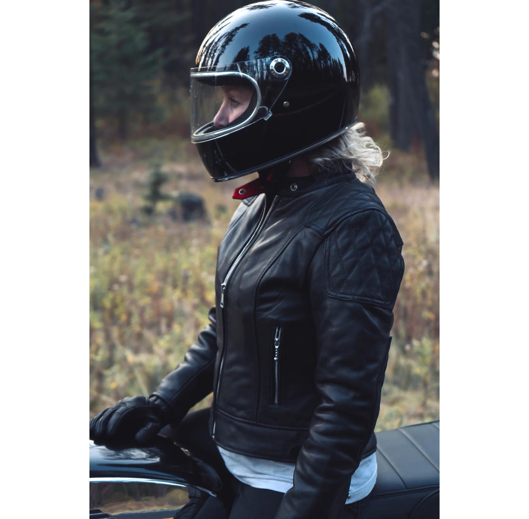 Womens '76 Cafe Racer Jacket - Image 18