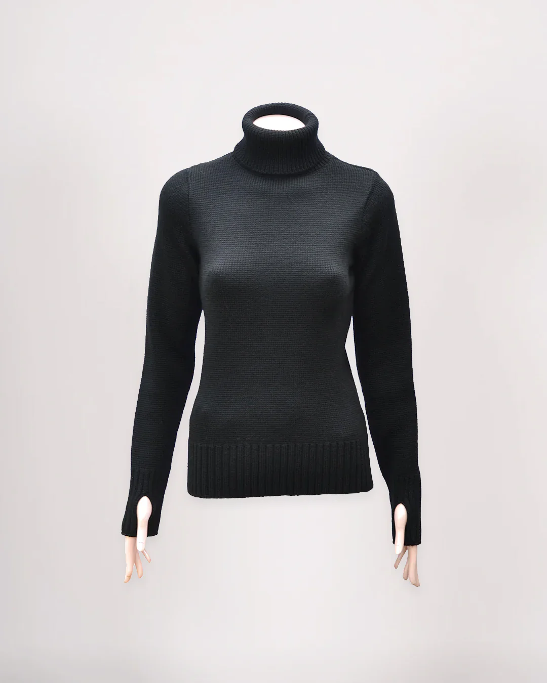 Women's Merino Wool Fitted Submariner Sweater - Image 10