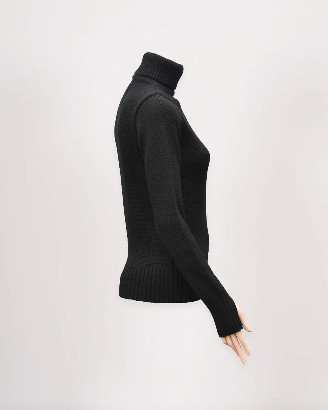 Women's Merino Wool Fitted Submariner Sweater - Image 11