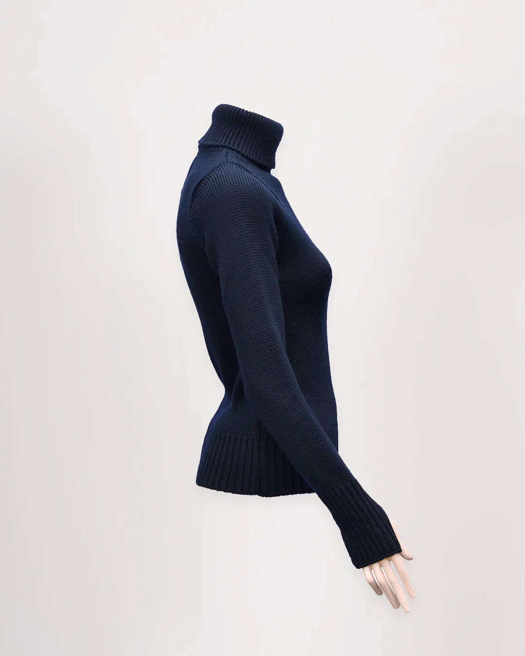 Women's Merino Wool Fitted Submariner Sweater - Image 7